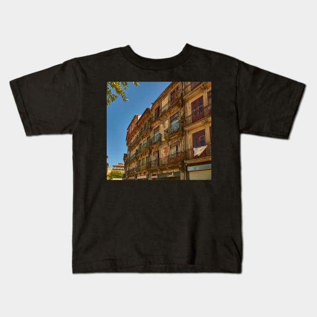 Porto Ruins Kids T-Shirt by mbangert